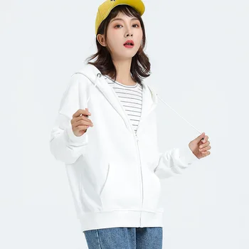 2019 Autumn And Winter New Solid Color Hooded Sweatshirs omen's Thin Zipper Open Hoodie Lager Size Women Hoodies And Sweatshirts
2019 Autumn And Winter New Solid Color Hooded Sweatshirs omen's Thin Zipper Open Hoodie Lager Size Women Hoodies And Sweatshirts