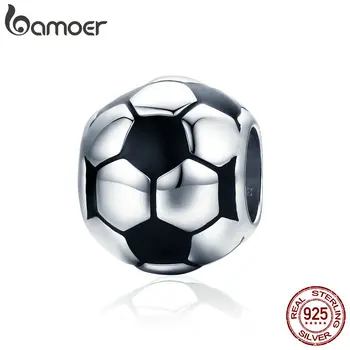 BAMOER Genuine 100% 925 Sterling Silver Sport Football Love Ball Charm Beads fit Women Bracelet & Necklaces Jewelry SCC666
BAMOER Genuine 100% 925 Sterling Silver Sport Football Love Ball Charm Beads fit Women Bracelet & Necklaces Jewelry SCC666
