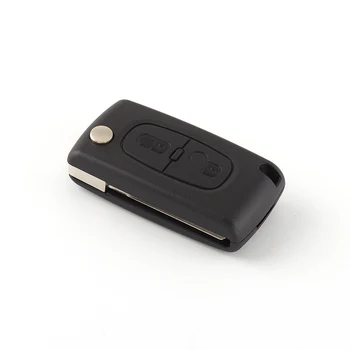 2 Buttons Car Flip Remote Key Fob Case Shell with Blade Remote Control Folding Key Blank for Peugeot 407 408 307 308 107 207 
2 Buttons Car Flip Remote Key Fob Case Shell with Blade Remote Control Folding Key Blank for Peugeot 407 408 307 308 107 207