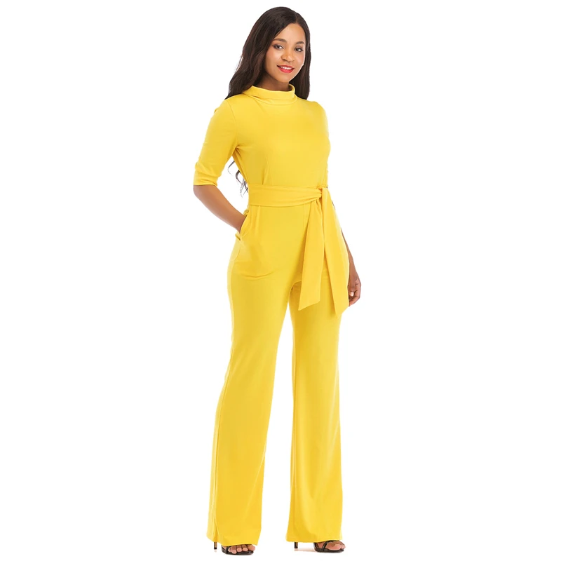 Elegant Jumpsuits For Women 2018 Half Sleeve Self Belt Plus Size Plus Size High Waist Rompers Womens Jumpsuit Overalls Drop Ship
Elegant Jumpsuits For Women 2018 Half Sleeve Self Belt Plus Size Plus Size High Waist Rompers Womens Jumpsuit Overalls Drop Ship