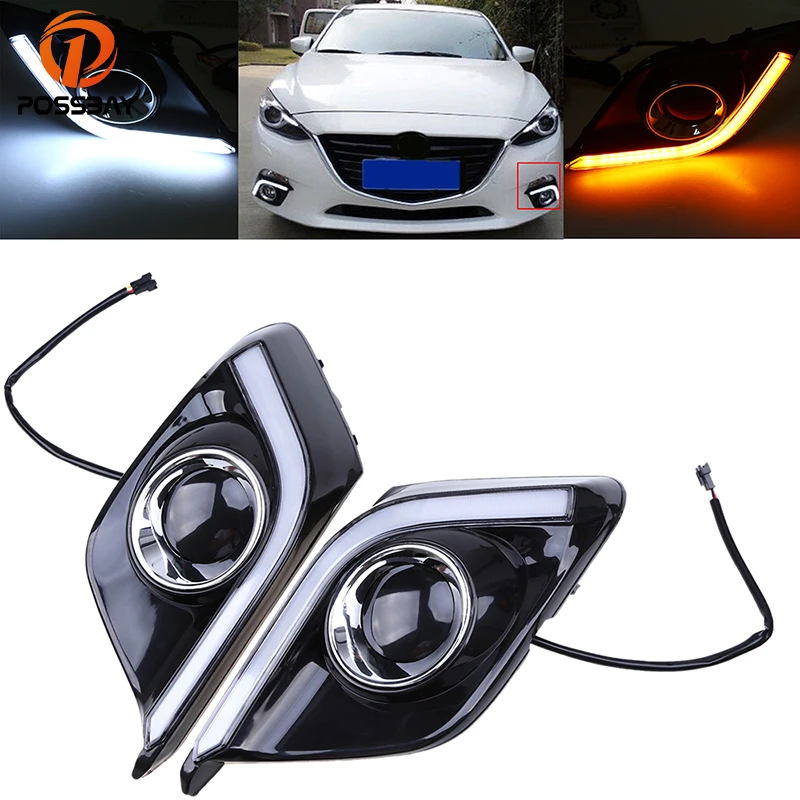 POSSBAY LED Daytime Running Light for Mazda Axela 2013 2014 2015 2016 Front Lower Bumper Fog Lights Yellow Turn Signal Lamps
POSSBAY LED Daytime Running Light for Mazda Axela 2013 2014 2015 2016 Front Lower Bumper Fog Lights Yellow Turn Signal Lamps