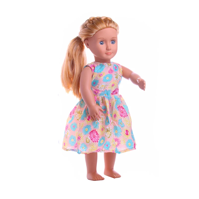 American Girl Повседневная модная одежда платье принцессы 18 дюймов куклы аксессуары