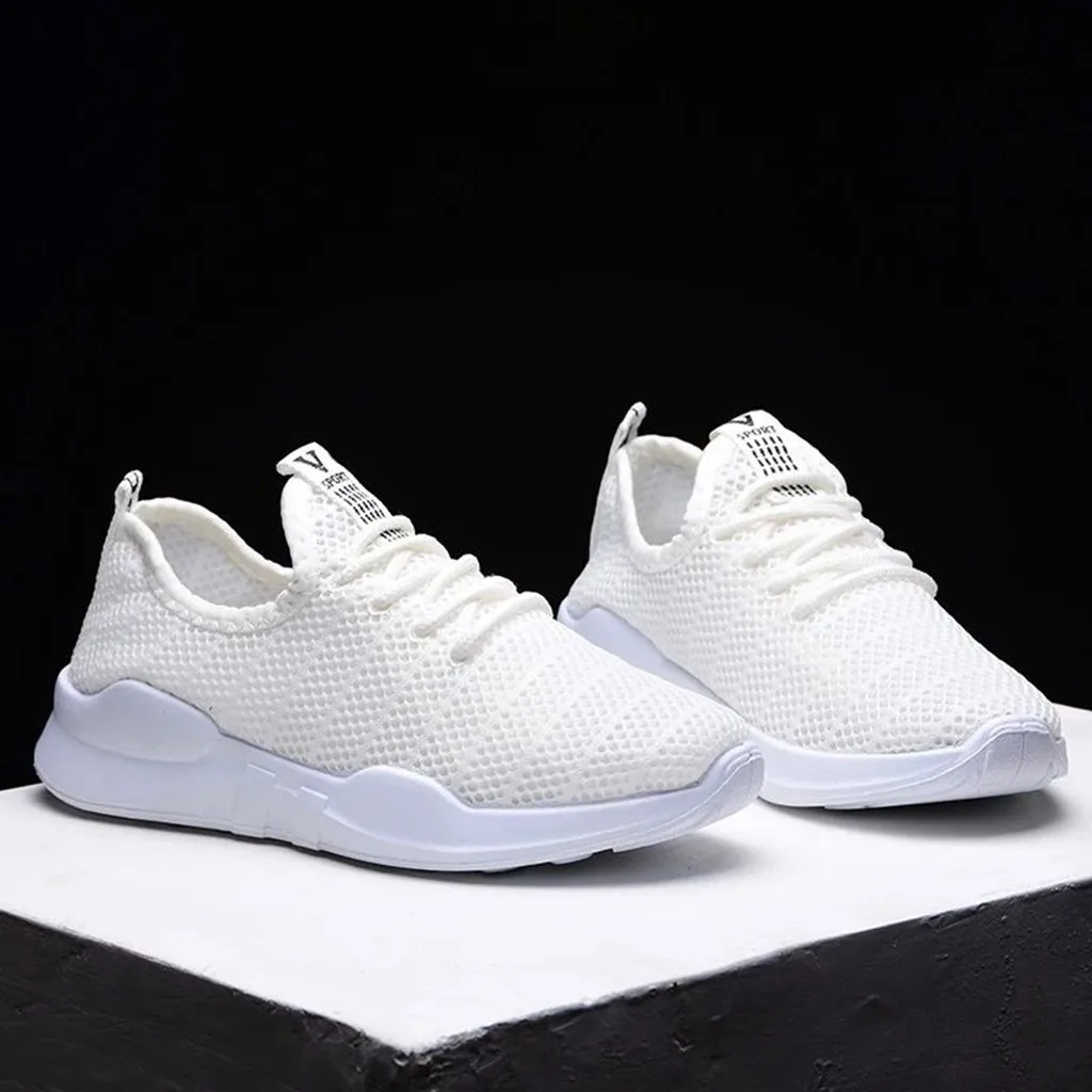 KANCOLLE Ladies Fashion Casual Leisure Mesh Breathable Sneakers Anti-Slip Walking Comfortable Outdoor Sport Running Shoes 104#4