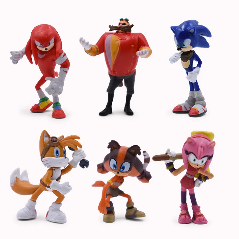 6 pcs/set Anime Sonic Tails Amy Rose Rouge Knuckles PVC Action Figure Doll Model Toy Christmas Gift For Children
6 pcs/set Anime Sonic Tails Amy Rose Rouge Knuckles PVC Action Figure Doll Model Toy Christmas Gift For Children