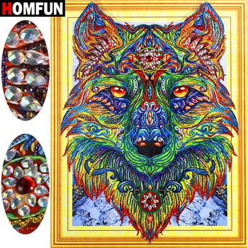 HOMFUN 5D Special Shape Diamond Embroidery Wolf Diamond Painting Animal 5D Pattern Rhinestones Needle Arts Gift 40x50cm
HOMFUN 5D Special Shape Diamond Embroidery Wolf Diamond Painting Animal 5D Pattern Rhinestones Needle Arts Gift 40x50cm