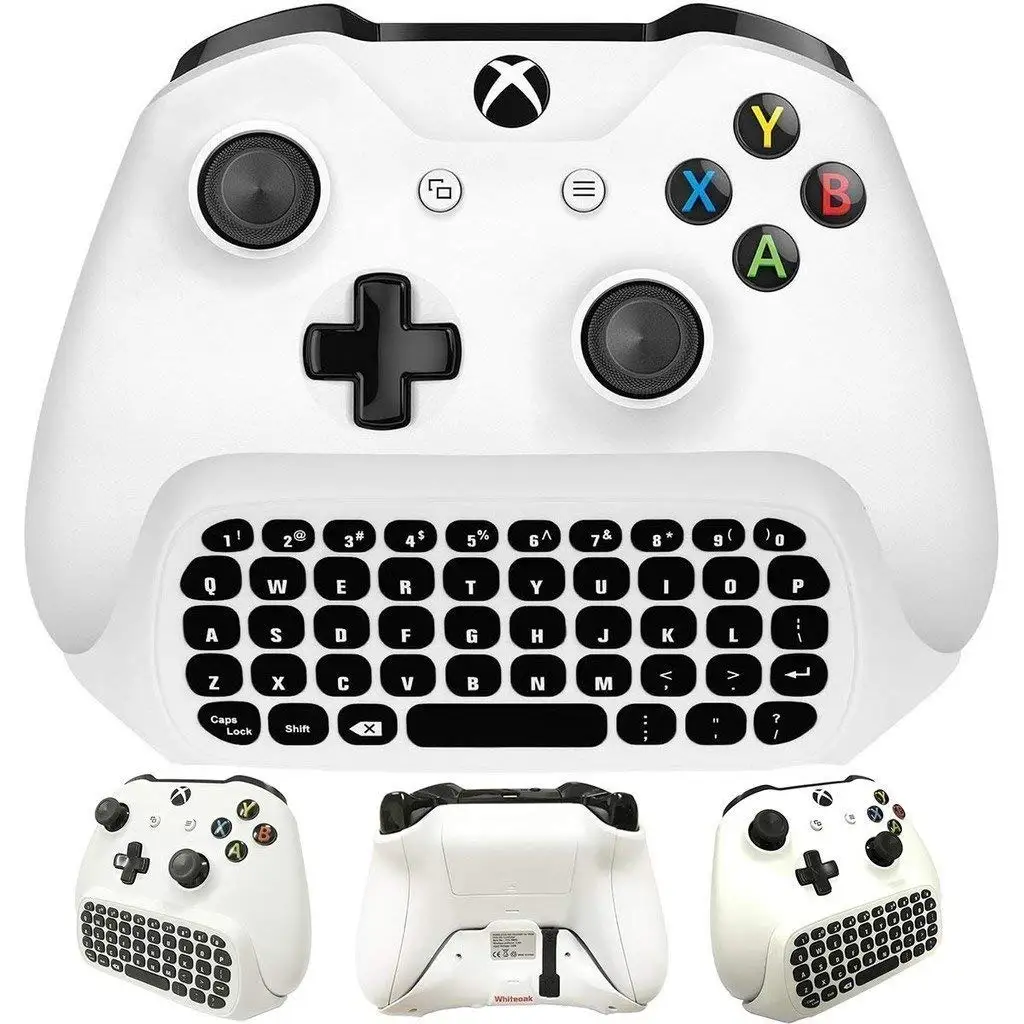 

For Xbox One S Chatpad Mini Gaming Keyboard Wireless Chat Message KeyPad with Audio/Headset Jack for Xbox One Elite & Slim Gam