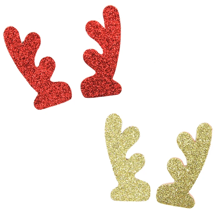 GOLD Glitter Reindeer Antlers felts for baby hair accessories and baby hair clips felties newborn headband girls headbands
GOLD Glitter Reindeer Antlers felts for baby hair accessories and baby hair clips felties newborn headband girls headbands