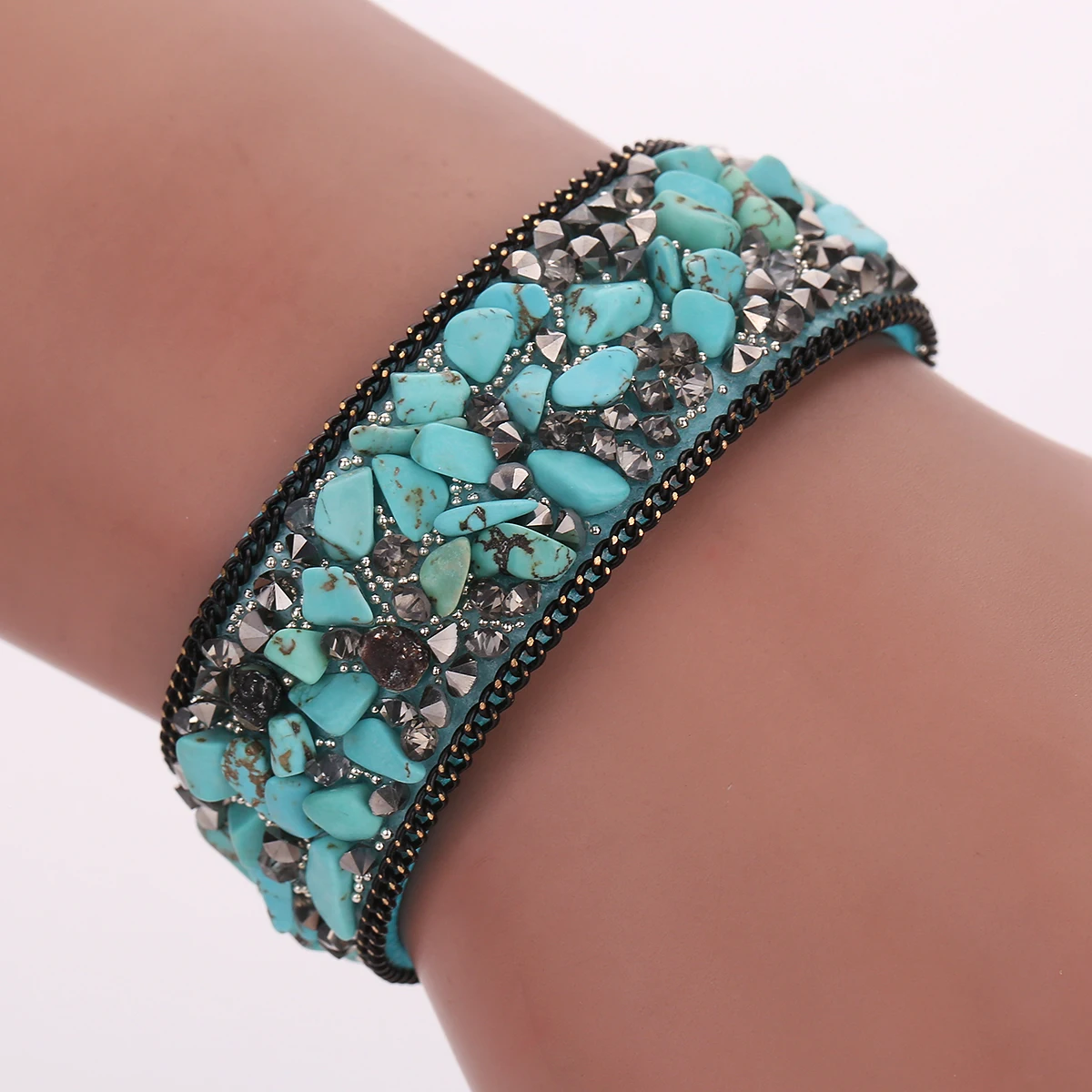 pulseras mujer moda 2018 Fashion Women Leather Bracelet Bangle with Stones Bracelets Female Jewelry Accessories Cheap Price
pulseras mujer moda 2018 Fashion Women Leather Bracelet Bangle with Stones Bracelets Female Jewelry Accessories Cheap Price