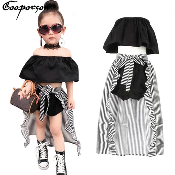 Girls Clothes Set Baby Girl's 3 Pcs Clothing Suit Cute Kids Summer Black Shirt Pants Stripe Cloak For Children Outfit & Necklace
Girls Clothes Set Baby Girl's 3 Pcs Clothing Suit Cute Kids Summer Black Shirt Pants Stripe Cloak For Children Outfit & Necklace