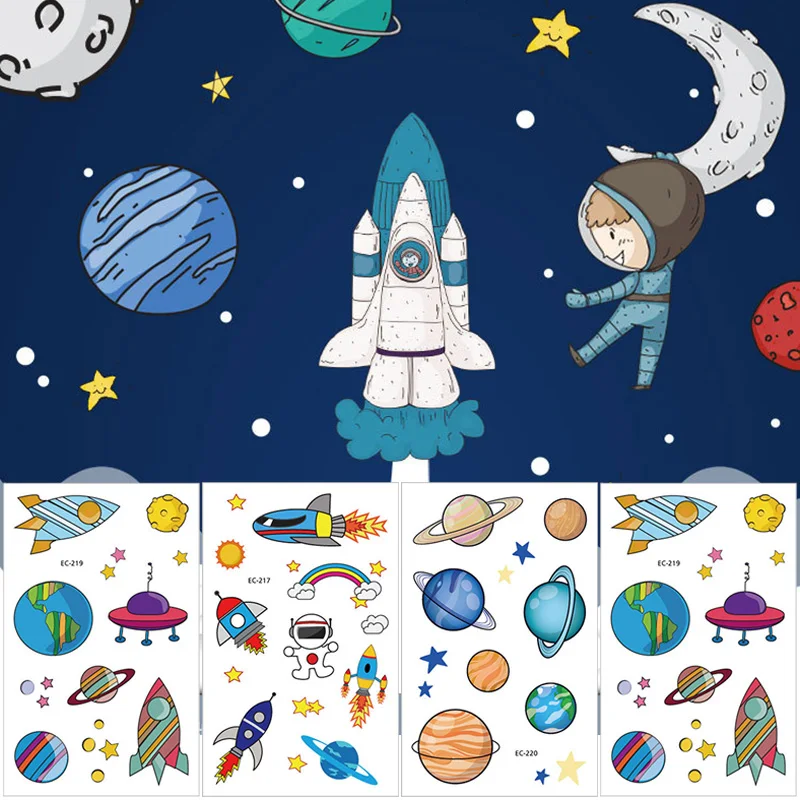 Cyuan Outer Space Party Tattoo Stickers Water Proof Temporary Tattoo Stickers for Boy Birthday Solar System/Rocket Ship Party
Cyuan Outer Space Party Tattoo Stickers Water Proof Temporary Tattoo Stickers for Boy Birthday Solar System/Rocket Ship Party