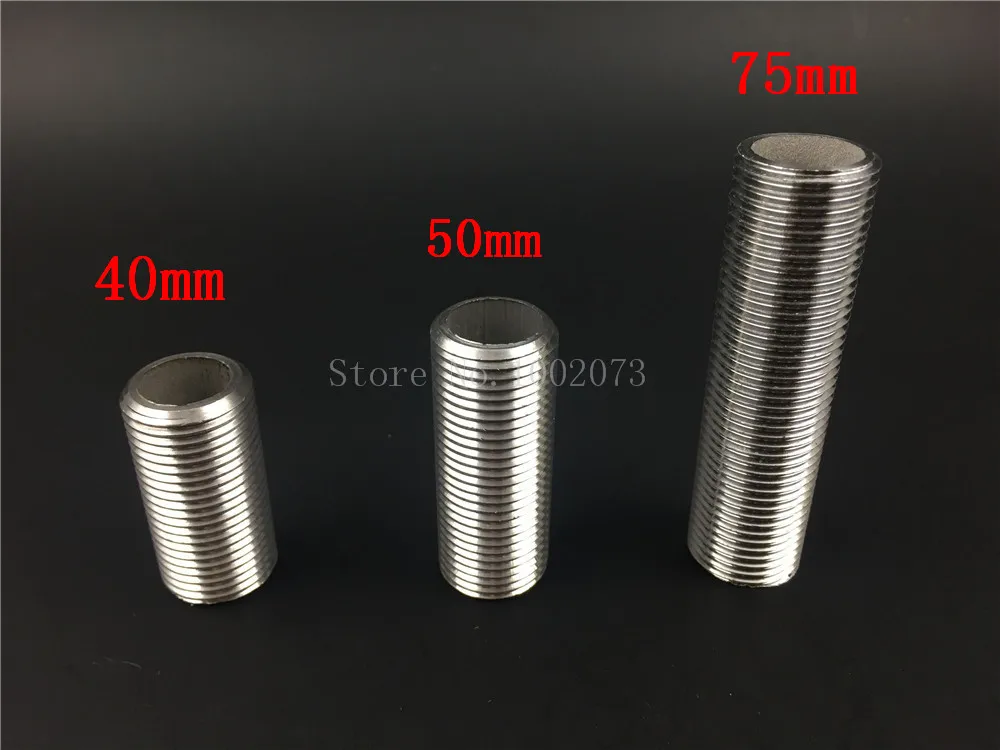 Homebrew Beer Hardware Stainless Steel 304 1/2"NPS Full Thread Nipple 40mm/50mm/75mm Length Pipe Fitting
Homebrew Beer Hardware Stainless Steel 304 1/2"NPS Full Thread Nipple 40mm/50mm/75mm Length Pipe Fitting