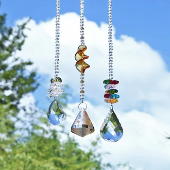 H&D Glass Crystal Ball Rainbow Maker Hanging Suncatcher Window Sun Catcher Gift,Pack of 3
H&D Glass Crystal Ball Rainbow Maker Hanging Suncatcher Window Sun Catcher Gift,Pack of 3