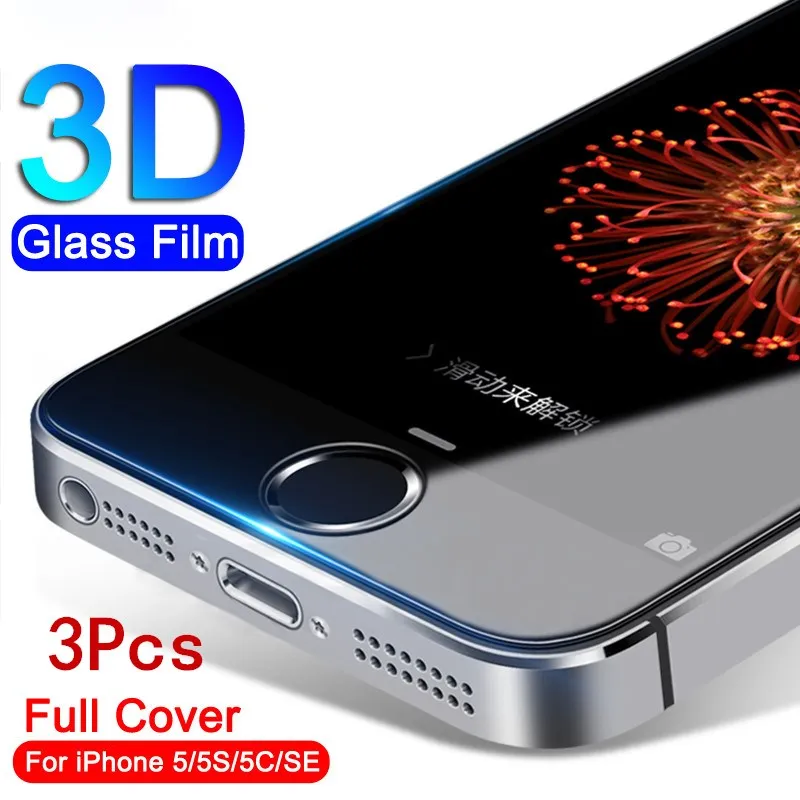 3Pcs Tempered Glass On The For Apple iPhone 5S 5 SE 5C Screen Protector 9H Anti-Burst Protective Film Glass For iPhone 5S Se 4S
3Pcs Tempered Glass On The For Apple iPhone 5S 5 SE 5C Screen Protector 9H Anti-Burst Protective Film Glass For iPhone 5S Se 4S
