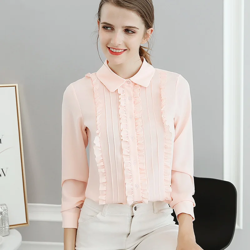 New 2019 Women's Blouse Spring Summer Shirt Fashion Pink Blouses Leisure Slim Women Shirts Female Blusas Plus Size Elegant Tops
New 2019 Women's Blouse Spring Summer Shirt Fashion Pink Blouses Leisure Slim Women Shirts Female Blusas Plus Size Elegant Tops
