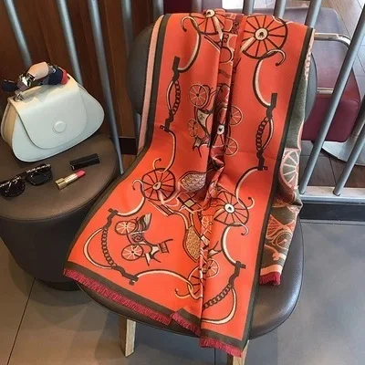 2020 Winter Carriage Warm Thicken Scarf Women Luxury Brand Big Pashmina Cashmere Poncho Blanket Wrap Wool Bandana Hijab Shawl
2020 Winter Carriage Warm Thicken Scarf Women Luxury Brand Big Pashmina Cashmere Poncho Blanket Wrap Wool Bandana Hijab Shawl
