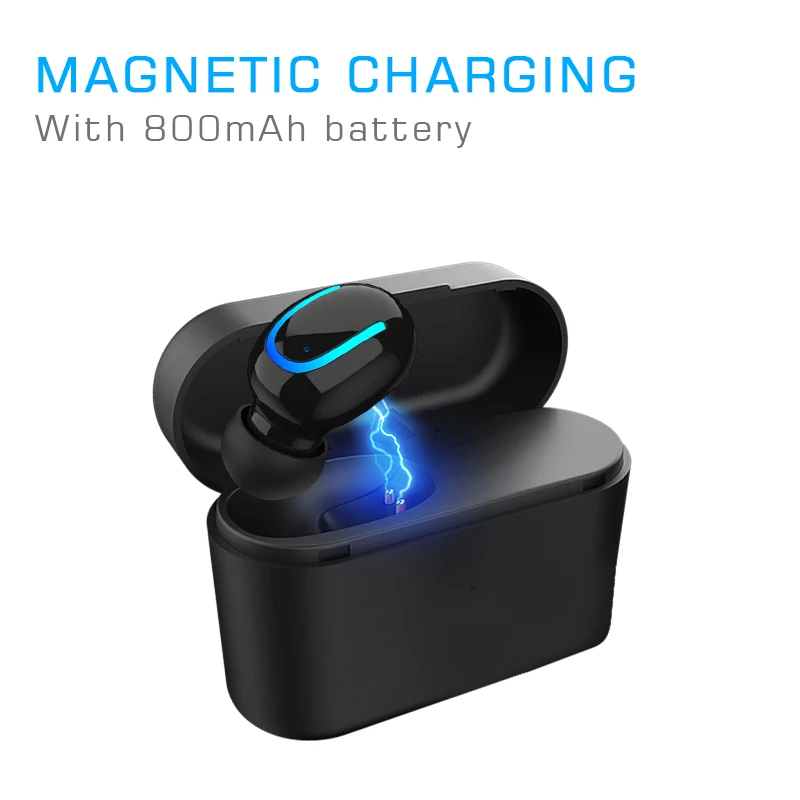 Mini Wireless Bluetooth Earphone Magnetic Charger Earbuds Headset with Charging Case
Mini Wireless Bluetooth Earphone Magnetic Charger Earbuds Headset with Charging Case