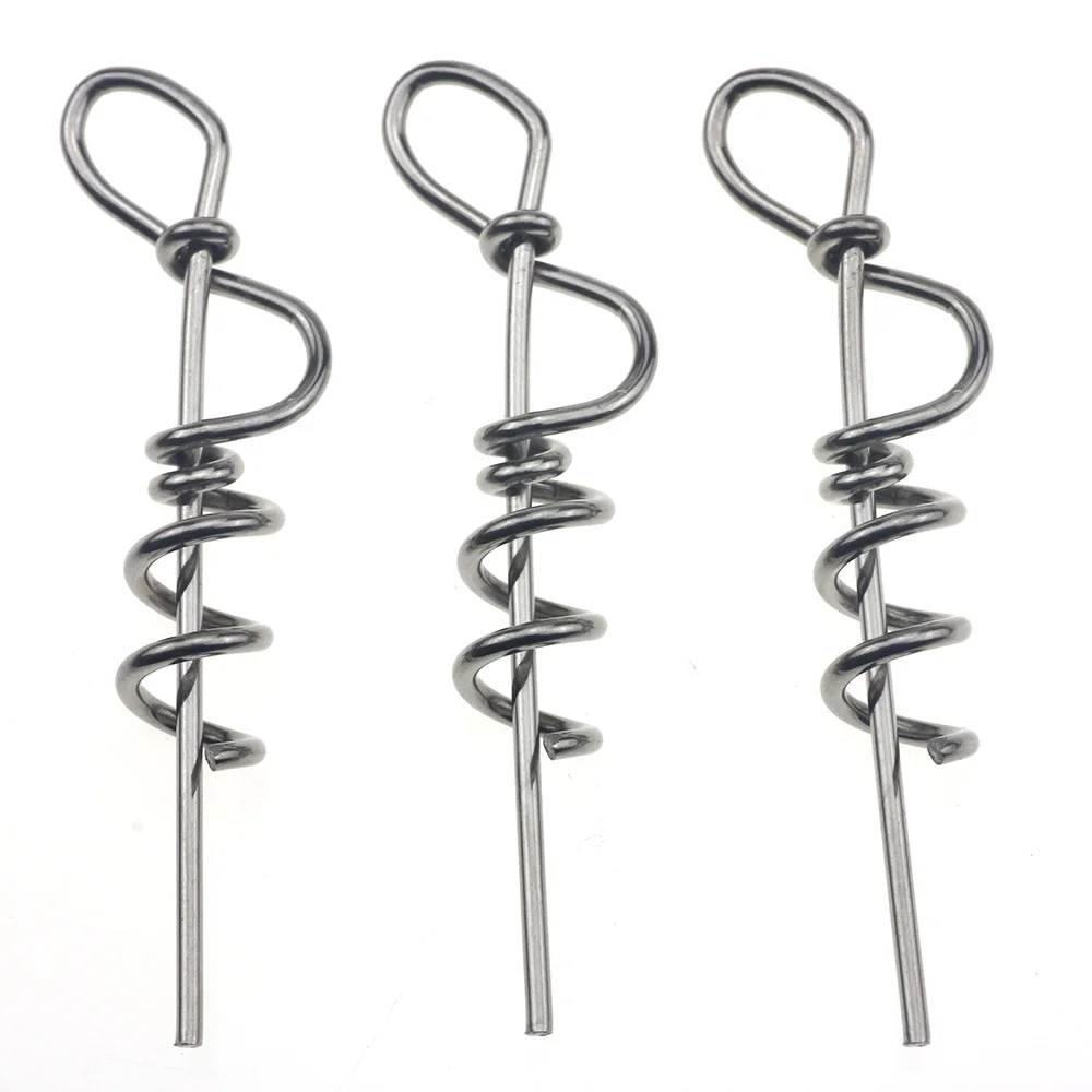 Rompin 20pcs/Set Stainless Steel Spring Twist Lock Fishing Screw Dagger For Soft Lure bait Screw Dagger Fishing Tools 4.5cm
Rompin 20pcs/Set Stainless Steel Spring Twist Lock Fishing Screw Dagger For Soft Lure bait Screw Dagger Fishing Tools 4.5cm