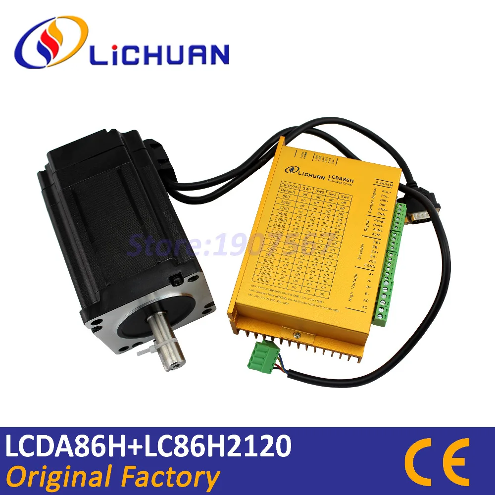 Hot! closed-loop Nema 34 stepper motor LC86H2120 L-118mm servo motor 8.2N.m Nema 86 hybrid servo driver kit CNC controller 6A
Hot! closed-loop Nema 34 stepper motor LC86H2120 L-118mm servo motor 8.2N.m Nema 86 hybrid servo driver kit CNC controller 6A