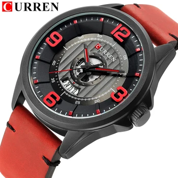 CURREN 2018 NEW Men Watches Digital Quartz Army Military Waterproof Clock Leather Strap Date Wristwatch Reloj Hombre
CURREN 2018 NEW Men Watches Digital Quartz Army Military Waterproof Clock Leather Strap Date Wristwatch Reloj Hombre