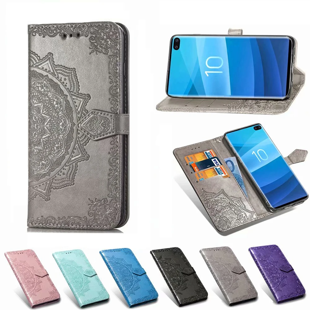 Кожаный чехол для Samsung Galaxy S10 Lite бумажник Plus S10E S 10 чехлы книжки с откидной крышкой