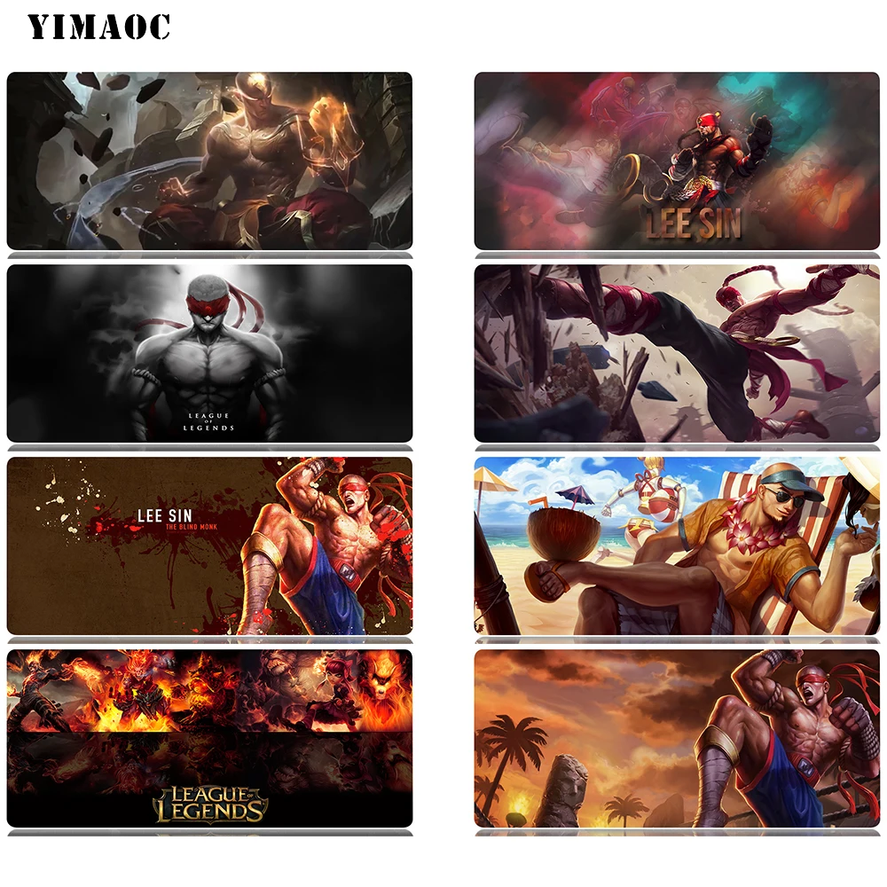 YIMAOC Lee Sin League Of Legends Mouse Pad 30x80 cm Computer Mousepad Anti-slip Natural Rubber Gaming Mouse Mat
YIMAOC Lee Sin League Of Legends Mouse Pad 30x80 cm Computer Mousepad Anti-slip Natural Rubber Gaming Mouse Mat