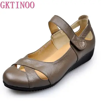 Summer cutout women's shoes Genuine leather flat sandals fashion female sandals soft outsole comfortable mother shoes plus size
Summer cutout women's shoes Genuine leather flat sandals fashion female sandals soft outsole comfortable mother shoes plus size