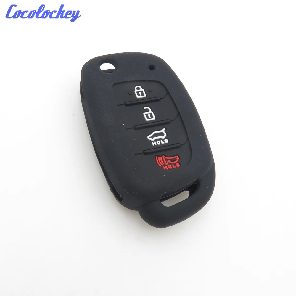Cocolockey силиконовый чехол для автомобильного ключа HYUNDAI Ix45 Santa Fe откидной Чехол