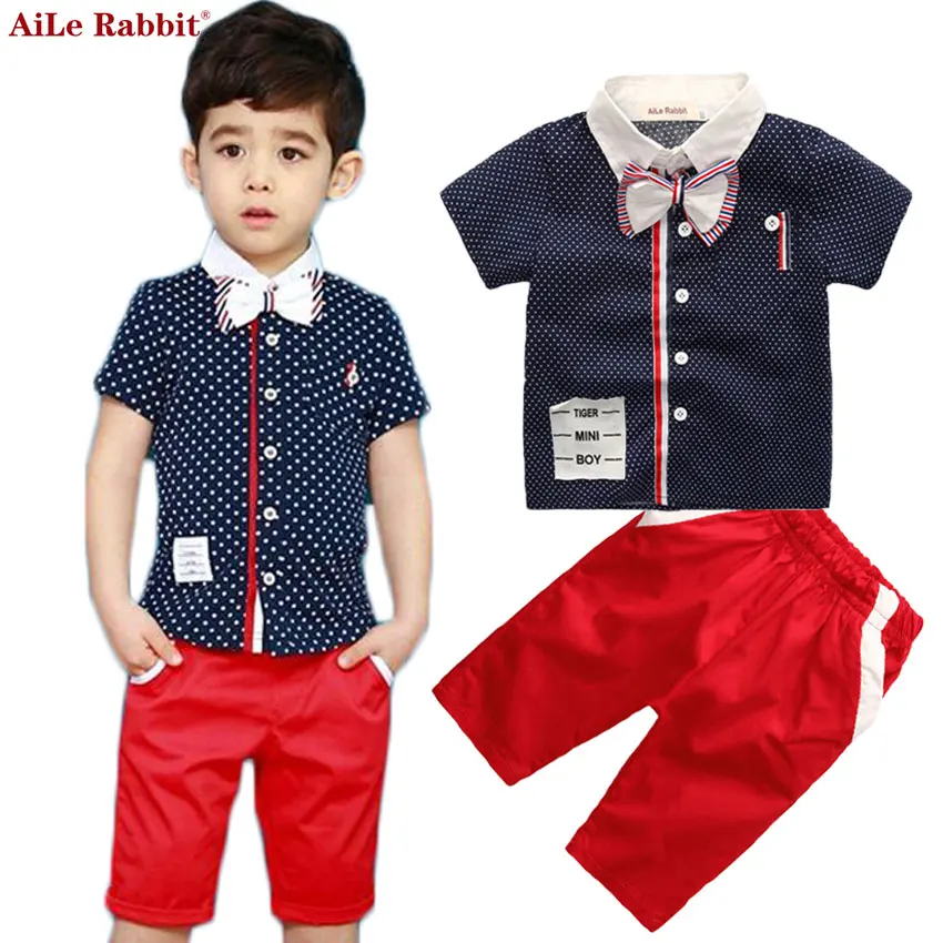 AiLe Rabbit Boy Clothing Set Shirt Pants 2pcs Set of Gentleman Bow Suit Boy Kids Short Sleeve Leisure Sports Clothes k1
AiLe Rabbit Boy Clothing Set Shirt Pants 2pcs Set of Gentleman Bow Suit Boy Kids Short Sleeve Leisure Sports Clothes k1