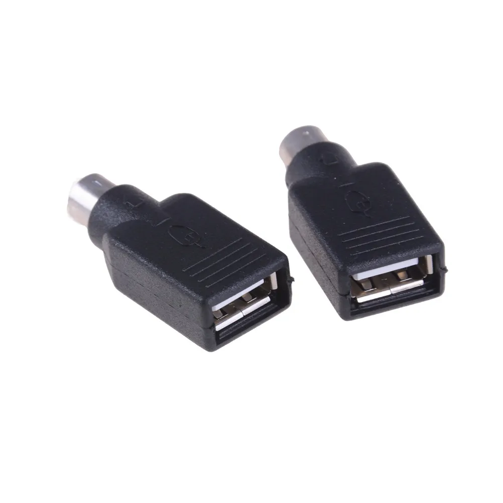 2pcs/lot Black USB Female To PS2 PS/2 Male Converter Adapter Keyboard Mouse Mice USB To PS/2 Converter
2pcs/lot Black USB Female To PS2 PS/2 Male Converter Adapter Keyboard Mouse Mice USB To PS/2 Converter