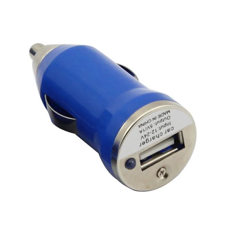 Фото Синий Sigarette автомобильное зарядное устройство адаптер питания + 3 фута USB кабель