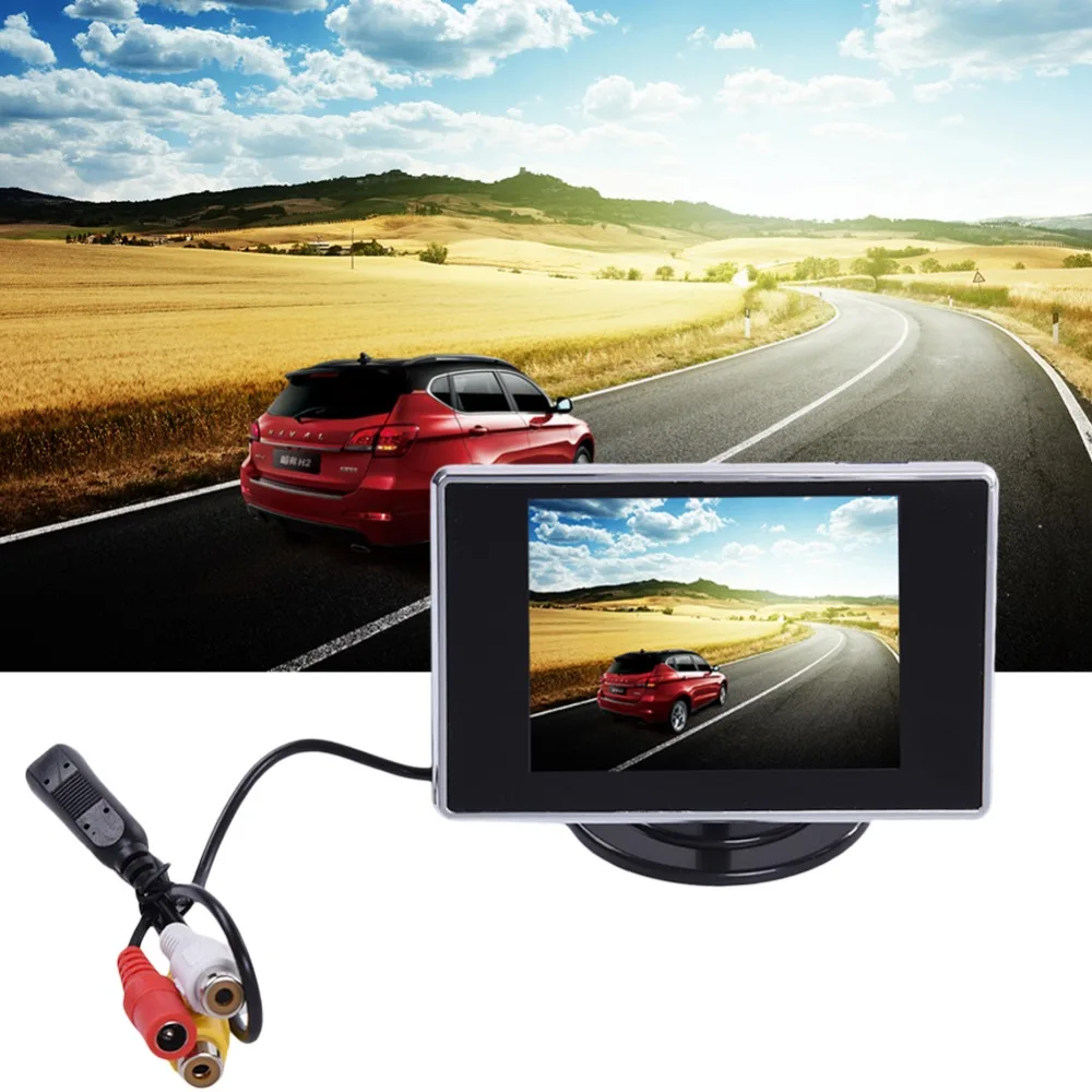 Universal 3.5 Inch Pocket-sized TFT LCD Color Car Rear View Monitor Auto Parking Rearview Reverse Backup Monitor 2 Video Input
Universal 3.5 Inch Pocket-sized TFT LCD Color Car Rear View Monitor Auto Parking Rearview Reverse Backup Monitor 2 Video Input