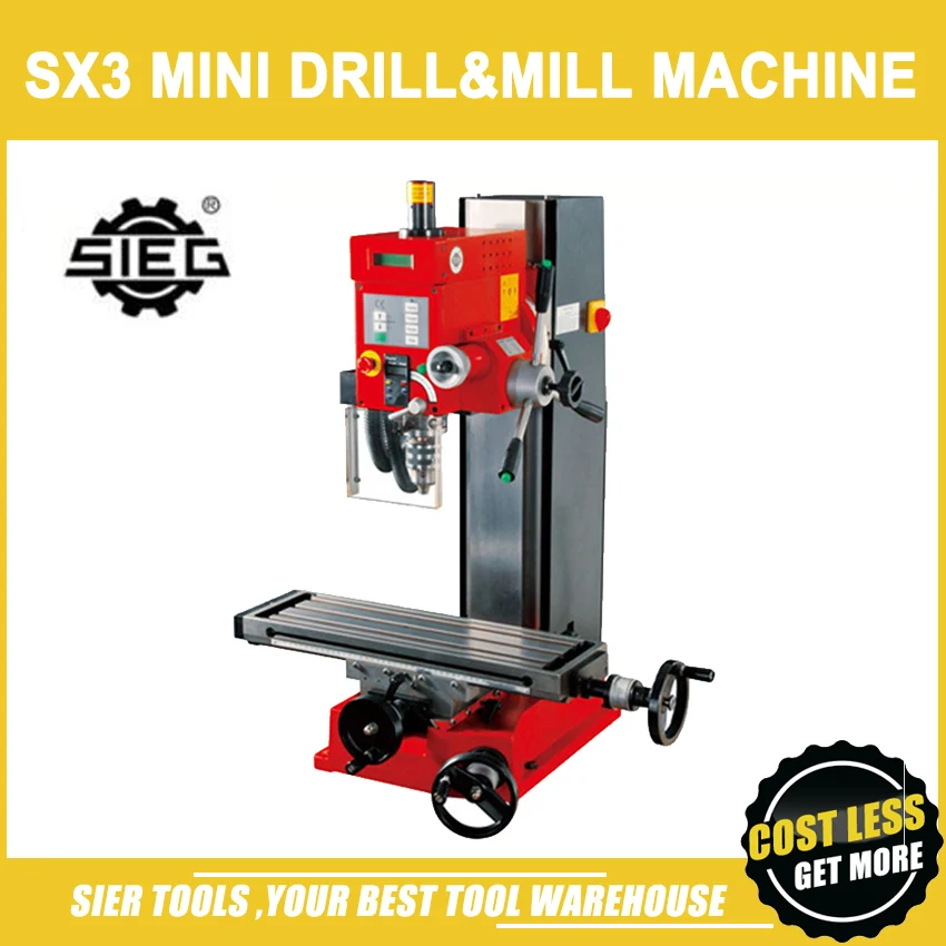 SX3 Mini Mill&Drill Machine/220V,1000W micro Drill Machine/SIEG drill&mill machine