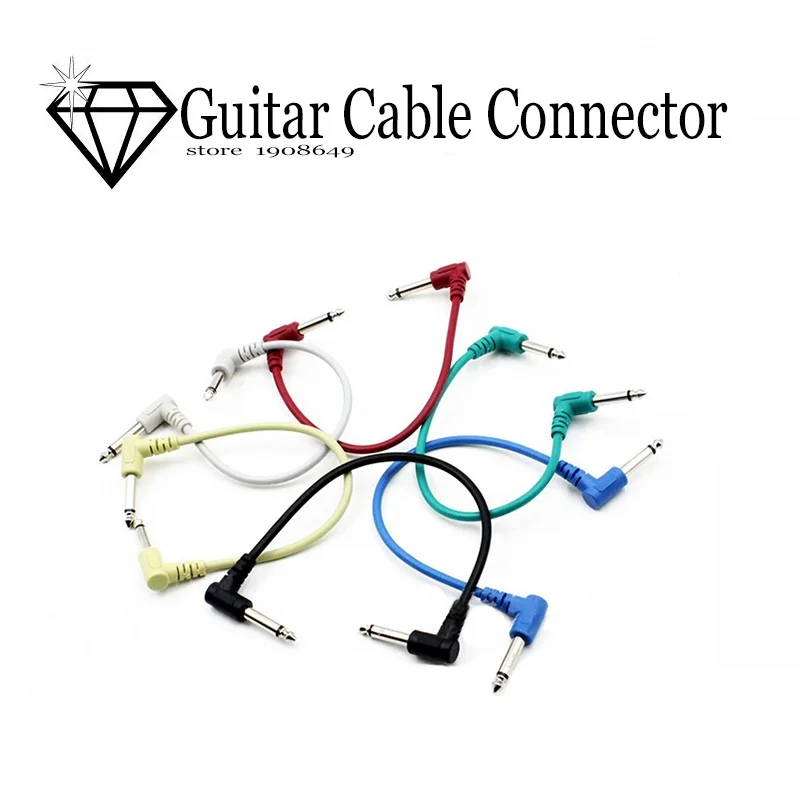 Electric Guitar Effect Pedal Cable Length 25cm Patch Cable Angle Connector High Quality Anti-noise - 6 Pieces Pack guitar cable
Electric Guitar Effect Pedal Cable Length 25cm Patch Cable Angle Connector High Quality Anti-noise - 6 Pieces Pack guitar cable