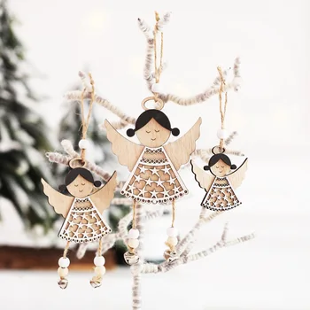 2019 New Christmas Tree Ornaments Hanging Xmas Tree Party Decor 3D Pendants 3 Sizes Angel Wooden Pendant Decoration for Home
2019 New Christmas Tree Ornaments Hanging Xmas Tree Party Decor 3D Pendants 3 Sizes Angel Wooden Pendant Decoration for Home
