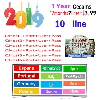 2019 Stable & Fast Clines for 1 Year 5 6 7 lines Europe Support Satellite TV Receiver GTmedia V8 Nova Freesat V7 Ccam Italy UK
2019 Stable & Fast Clines for 1 Year 5 6 7 lines Europe Support Satellite TV Receiver GTmedia V8 Nova Freesat V7 Ccam Italy UK
