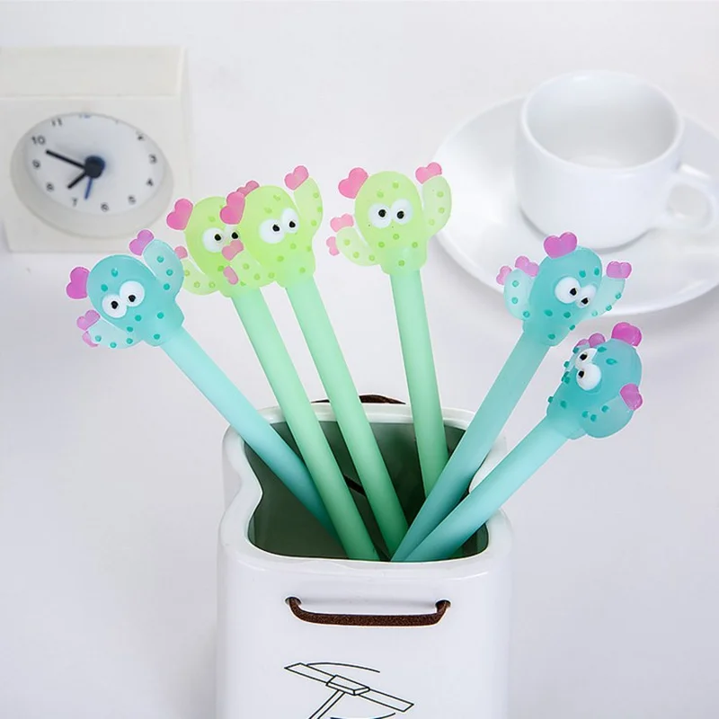 1 Pcs Creative Silicone Cactus Cute Shape Black Neutral Pen Signature Pen kawaii stationary school office supplies
1 Pcs Creative Silicone Cactus Cute Shape Black Neutral Pen Signature Pen kawaii stationary school office supplies