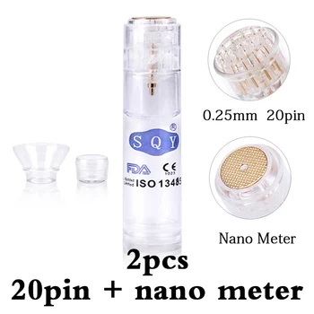 2pcs New Derma Roller Needles Nano Meter and 20pin Gold Derma with Roller Skin Care Anti Wrinkle Reduce Acne Tighten Whiten
2pcs New Derma Roller Needles Nano Meter and 20pin Gold Derma with Roller Skin Care Anti Wrinkle Reduce Acne Tighten Whiten