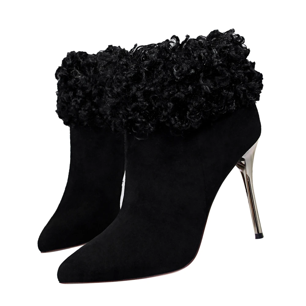 Spring & Winter Fashion Women's Shoes Female Ankle Boots Pointed Toe High Thin Heels Women's Flock Pumps 3 Colors
Spring & Winter Fashion Women's Shoes Female Ankle Boots Pointed Toe High Thin Heels Women's Flock Pumps 3 Colors