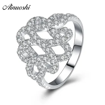 AINUOSHI Twisted 925 Sterling Silver Women Wedding Ring Hallow Geniune Wedding Engagement Rings Bridal Anniversary Jewelry Gifts
AINUOSHI Twisted 925 Sterling Silver Women Wedding Ring Hallow Geniune Wedding Engagement Rings Bridal Anniversary Jewelry Gifts