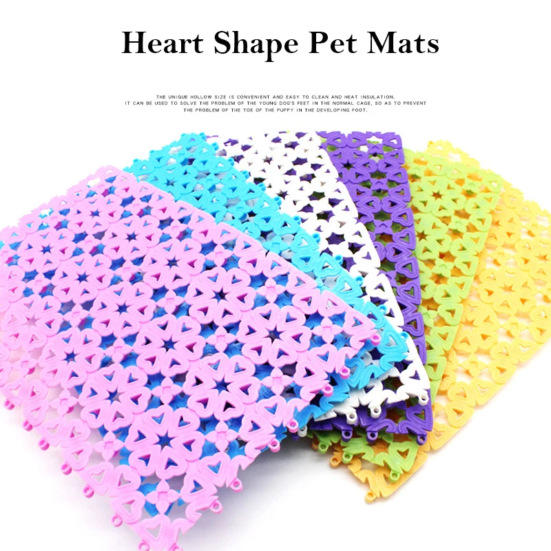 Heart Shape Pet Mats Plastic Spliced Pads For Bunny Rabbit Cat Dog Cage Water Leak Pet Cage Mat Bathroom Floor Table 29*20CM
Heart Shape Pet Mats Plastic Spliced Pads For Bunny Rabbit Cat Dog Cage Water Leak Pet Cage Mat Bathroom Floor Table 29*20CM