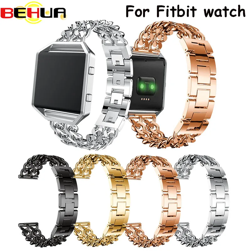 

Hot Sale Watch Straps Cowboy chain style Replacement Zinc alloy Watch Band Strap for Fitbit Blaze High Quality Watchbands Belt