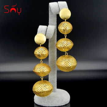 Sunny Jewelry Fashion Jewelry 2020 Long Drop Dangle Big Earrings For Women High Quality Triple Balls Hollow Out For Party Daily
Sunny Jewelry Fashion Jewelry 2020 Long Drop Dangle Big Earrings For Women High Quality Triple Balls Hollow Out For Party Daily