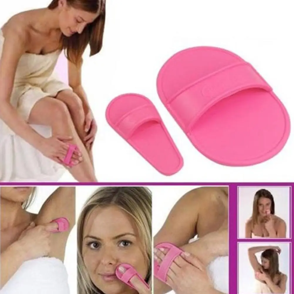 Smooth Away Legs Skin Pads Natural Arm Face Hair Removal Remover Exfoliator Kit Set Lady Care Tool | Красота и здоровье