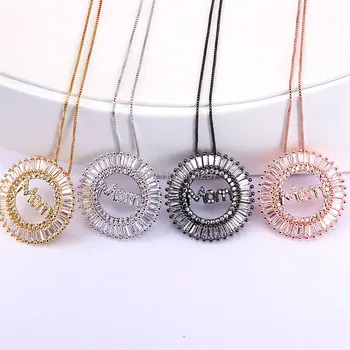 6Pcs New Mother's Gifts Mom Letters Pendants Necklaces Crystal Zircon Paved CZ Birthday Fashion Jewelry
6Pcs New Mother's Gifts Mom Letters Pendants Necklaces Crystal Zircon Paved CZ Birthday Fashion Jewelry