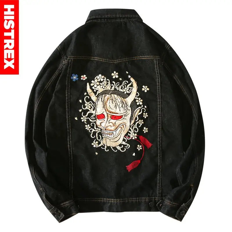 HISTREX Embroidery Japanese Devil Jacket Men 100% Cotton 3XL 4XL Hip Hop Autumn Winter Coats Black Denim Jeans Jackets HT99Z2#
HISTREX Embroidery Japanese Devil Jacket Men 100% Cotton 3XL 4XL Hip Hop Autumn Winter Coats Black Denim Jeans Jackets HT99Z2#