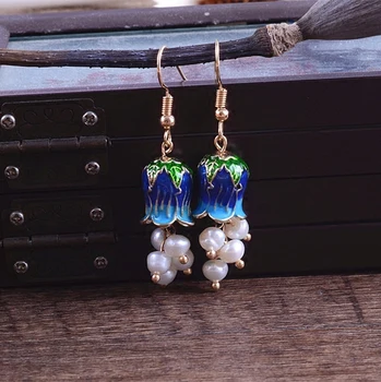 flower natural temperament female long freshwater pearl earrings to restore ancient ways jewelry pendants accessories 
flower natural temperament female long freshwater pearl earrings to restore ancient ways jewelry pendants accessories