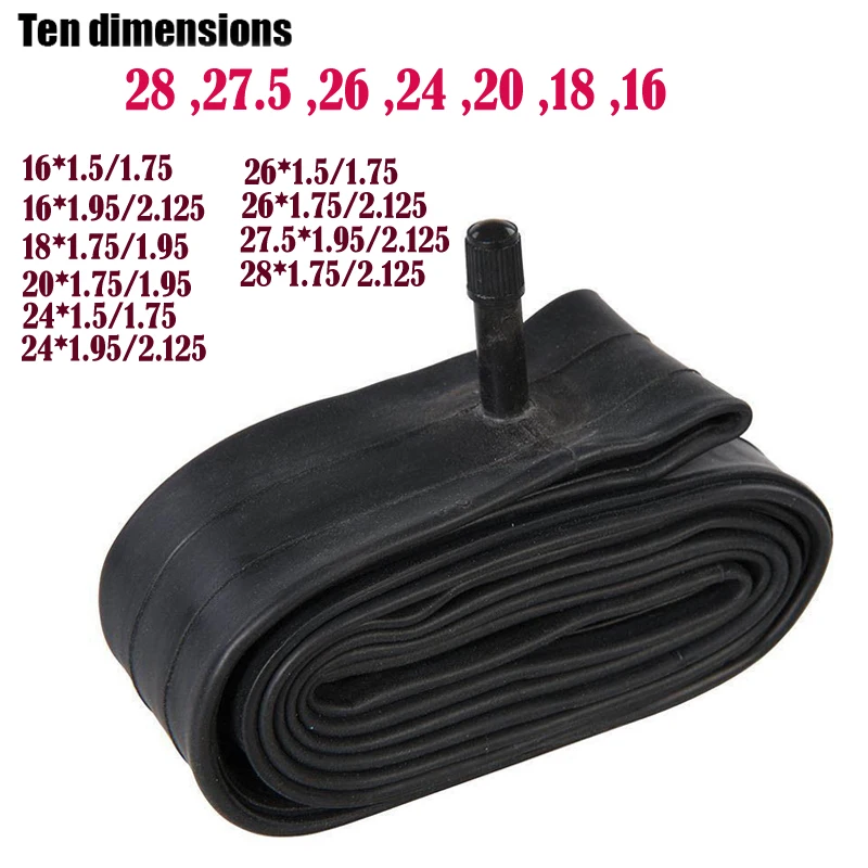 Bicycle Tire 16/18/20/24/26/27.5/28 inch Inner Tubes 1.5/1.75/1.95/2.125 inch Width 32CM S/V Bike Cycling Tire
Bicycle Tire 16/18/20/24/26/27.5/28 inch Inner Tubes 1.5/1.75/1.95/2.125 inch Width 32CM S/V Bike Cycling Tire