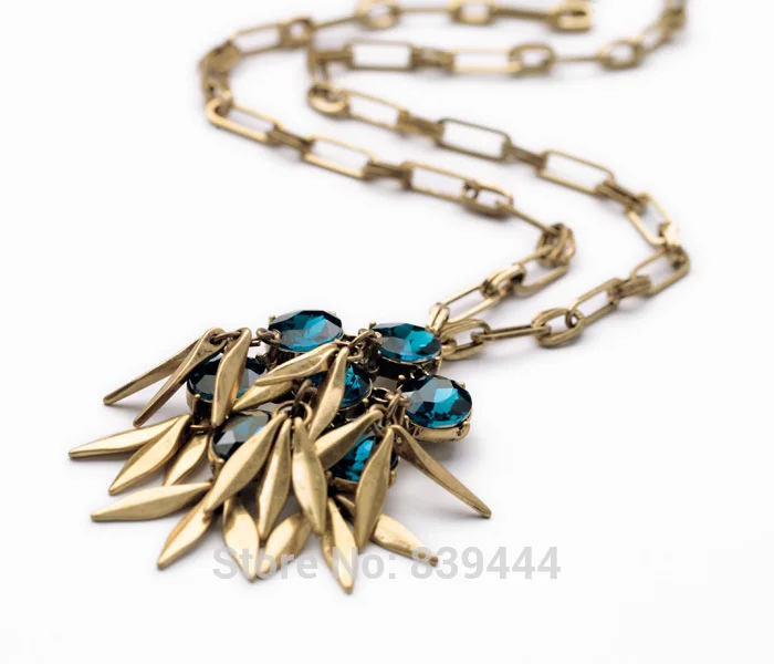 New Design Pendants Necklaces Crystal Glass Leaves Pendant Antique Gold Color Fashion Women Necklaces & Pendants
New Design Pendants Necklaces Crystal Glass Leaves Pendant Antique Gold Color Fashion Women Necklaces & Pendants