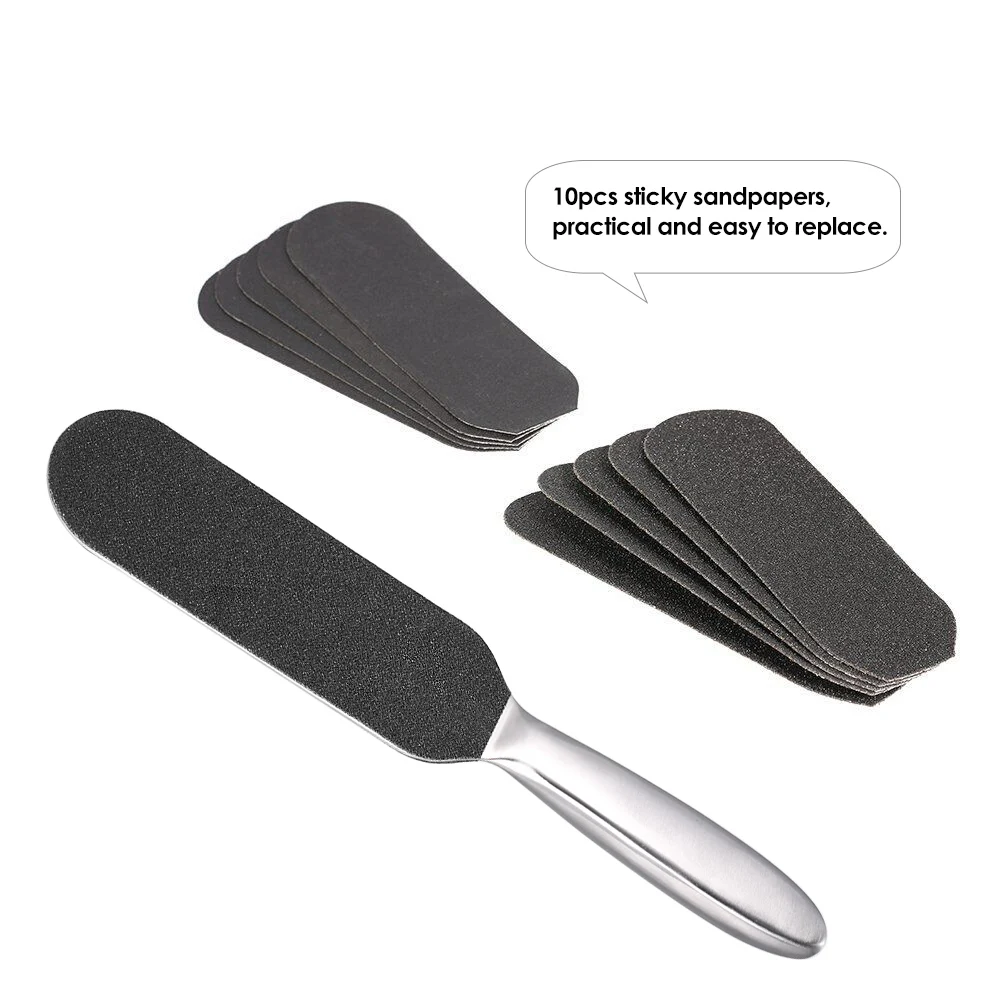 Stainless Steel Foot Rasp Kit Double Side Foot File+10pcs Sandpaper Pedicure Dead Skin Remover Cuticle Rasp Foot Care Tool
Stainless Steel Foot Rasp Kit Double Side Foot File+10pcs Sandpaper Pedicure Dead Skin Remover Cuticle Rasp Foot Care Tool
