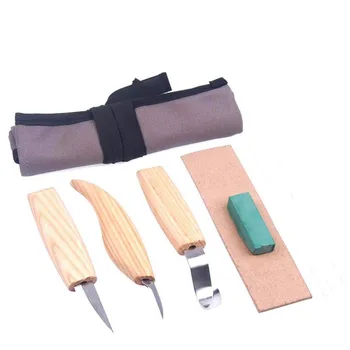 5pcs Household Wood Carving Tool Kit with Storage Bag Wooden Sculpture Tool Craft Starter Portable Hook Knife Spoon Bowl Cup Set
5pcs Household Wood Carving Tool Kit with Storage Bag Wooden Sculpture Tool Craft Starter Portable Hook Knife Spoon Bowl Cup Set